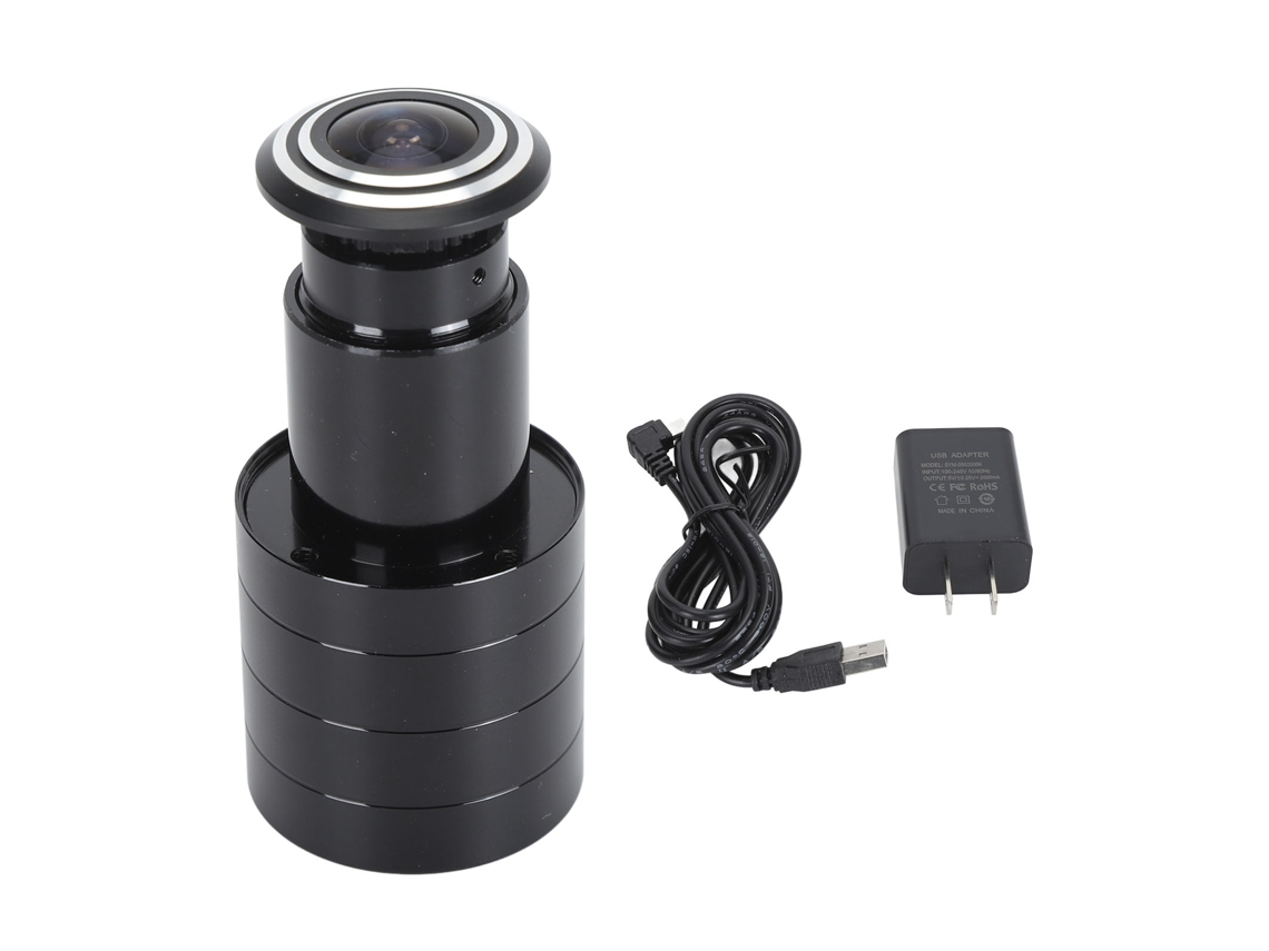 Câmera De Olho De Porta 2mp Hd Com Armazenamento De Cartão Wifi Fio Sem Fio Discurso Duplo Plug Us