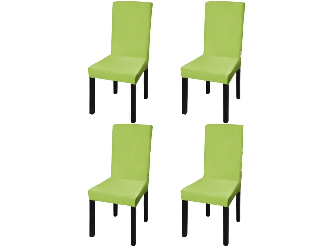 Vidaxl Capa Extensível Para Cadeiras 4 Pcs Verde