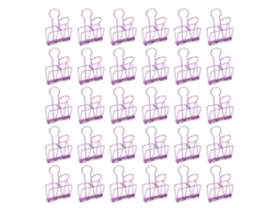 30 Clips De Arame Com 5 Cm De Largura, Resistentes, De Metal, Furados, Pequenos, Para Papel, Para Casa, Escritório E Escola, Roxos.