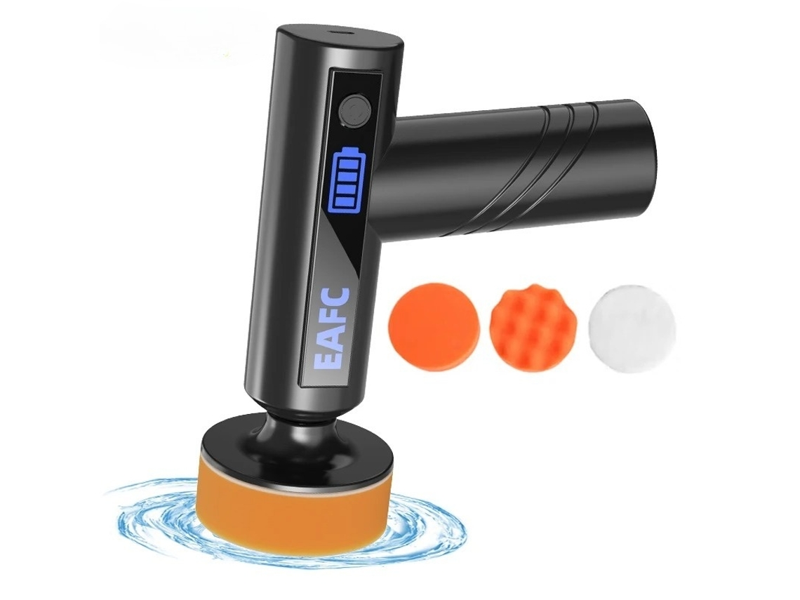 Polidora Automotiva Semi Fio Eafc 4500mah, Portátil, para Carros, Ferramenta Elétrica para Limpeza, Enceramento e Reparos na Lataria.