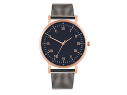 Relógio de Moda para Homem e Mulher Pulseira de Malha Dial Redondo Quartzo para Namorados (8)