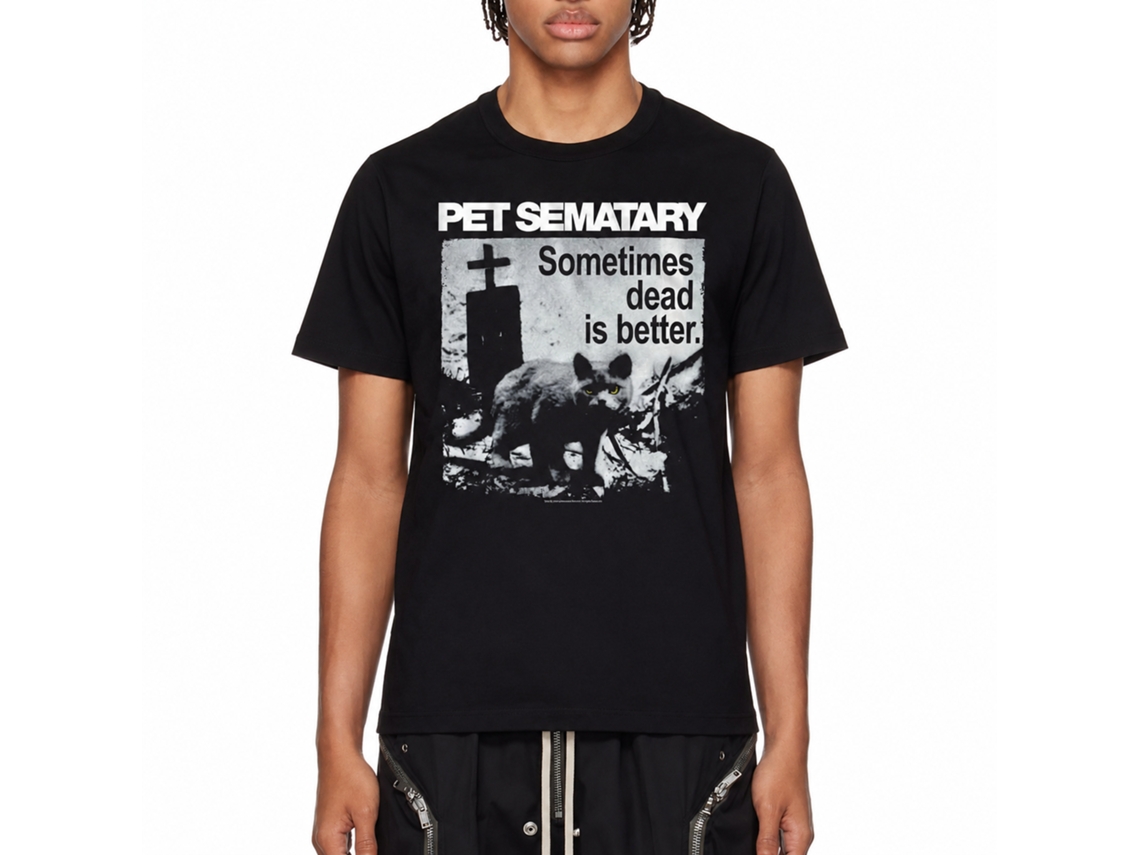 Rockinstone Pet Sematary Movie Dead Is Better Black Adult T-shirt Size:s