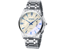 Reloj Hombre Analógico De Cuarzo Con Dial Redondo Impermeable Y Estilo Moderno