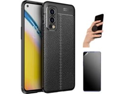 Kit Capa, Película e Popsocket Oneplus Nord 2 Rugged Leather 3520 Preto