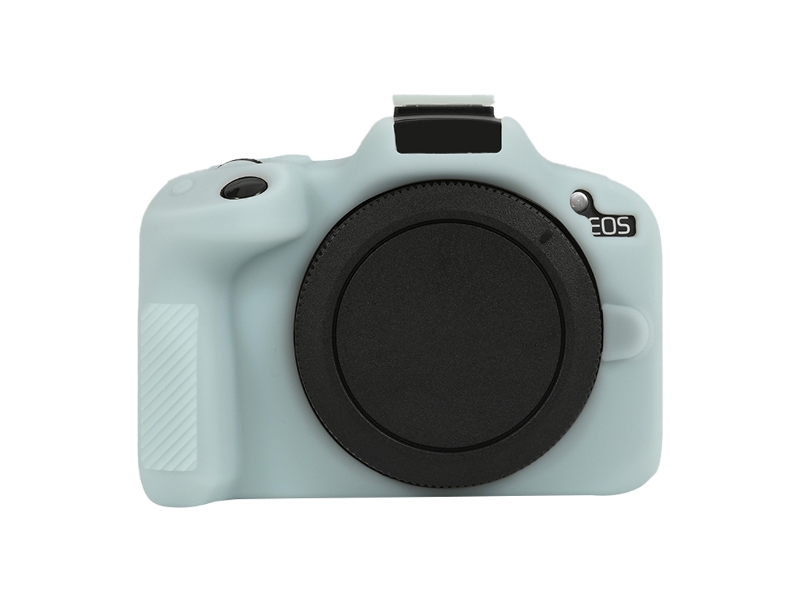 Capa Protetora De Silicone Macio Para Canon Eos R50 Verde Gelatina