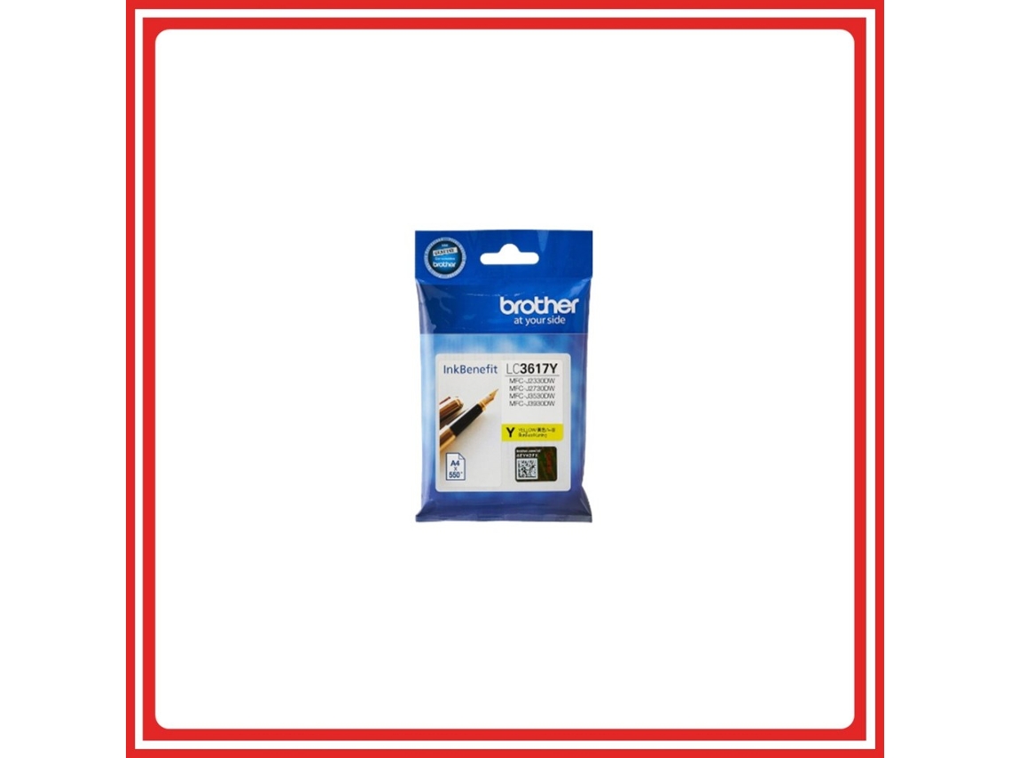 Cartucho De Tinta Amarelo Brother Lc-3617 Lc3617 3617 Preto Ciano Magenta Amarelo