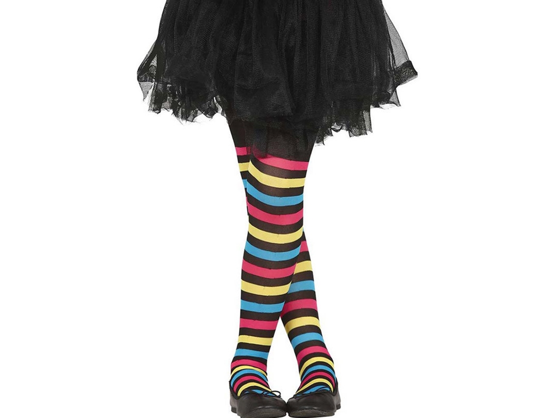 Adereço GUIRCA Meia-Calça Listrada Multicolorida Infantil