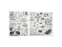 Sellos Transparentes Navideños Para Scrapbooking Y Tarjetas De Saludo Set De Sellos De Goma