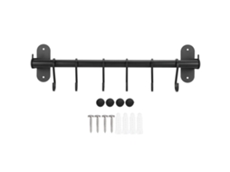 Suporte de Parede para Tampas Panelas com 6 Ganchos 40 Cm, Organizador de Utensílios Cozinha BRILVIBERA