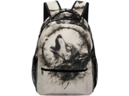 Mochila Lunar Lobo Para Crianças, Escolar De Animais, Meninos, Meninas Adolescentes