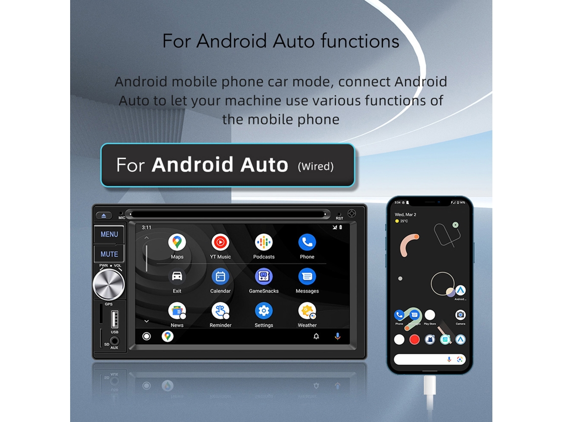 Player Dvd Carro 2 Din Tela Touch 6.2 Bt 5.0 Câmera