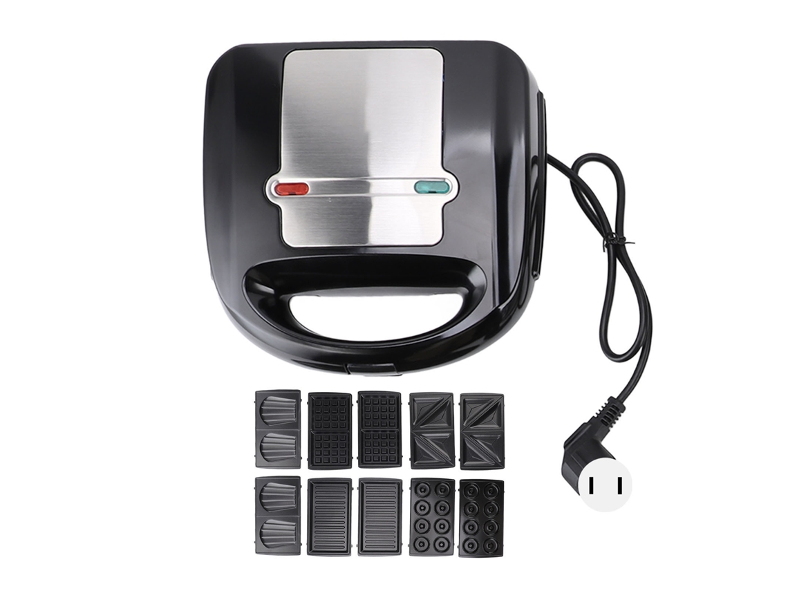 Laxiscreed Máquina De Café 6 Em 1, Waffle, Frigideira Para Bife, Cozinha Multifuncional 110v Eua