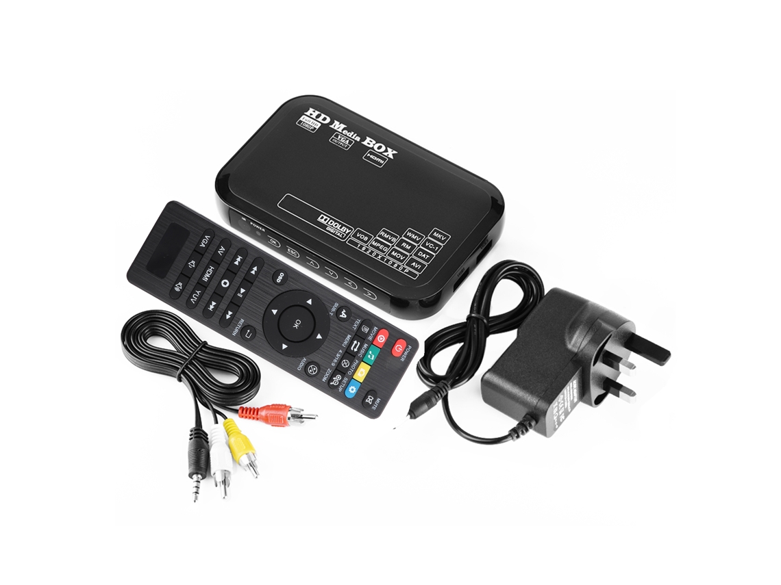 Aetheria reprodutor de Mídia Full Hd Mini Box 1080p Suporta Mmc Rmvb Mp3 Avi Mkv Usb Hdmi