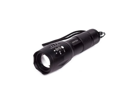 Lanterna Tática De Alumínio Superbeam Com Modo Estroboscópico Ip44 Hofftech (5w 260lm, 3xaaa)