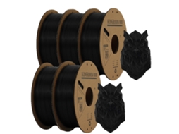 Filamento Para Impressora 3d, Diã¢metro De 1,75 Mm, Sem Bolhas, 5roll Preto Oem