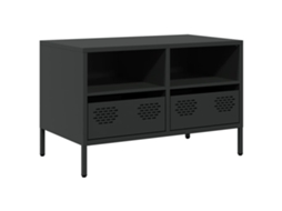 Móvel de Tv 68x39x43,5 Cm Aço Laminado a Frio Preto MAISON EXCLUSIVE