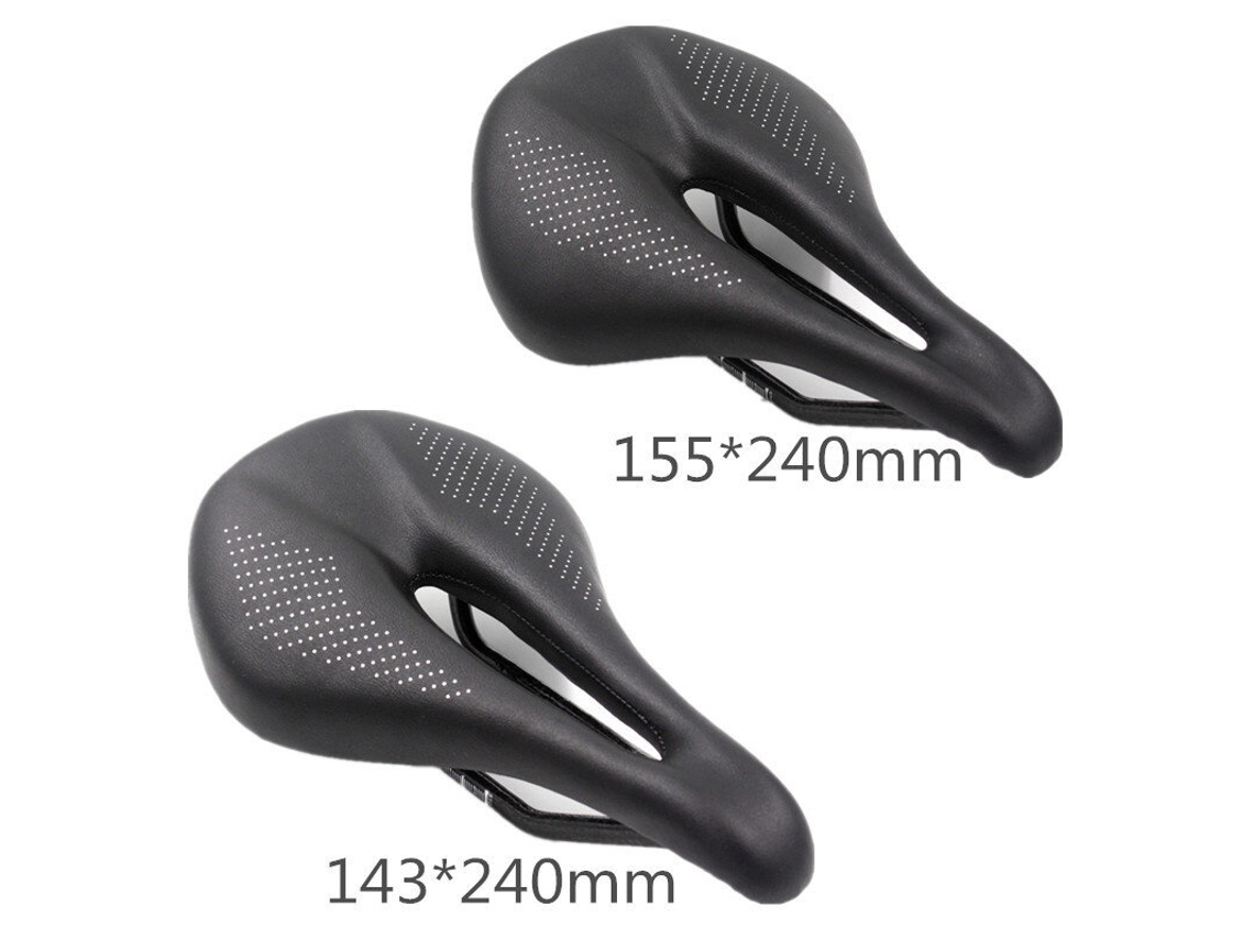 Selim De Carbono Para Bicicleta De 155 Mm Confortável E Com Amortecimento De Impacto