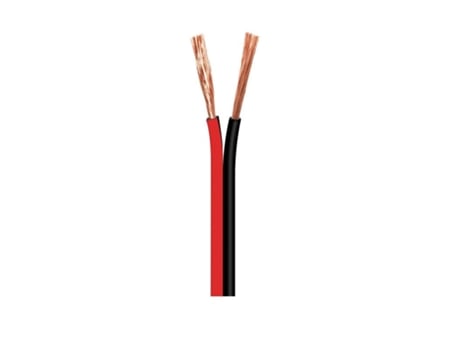 Cabo Coluna Paralelo 2x0.5mm Preto/vermelho 100m