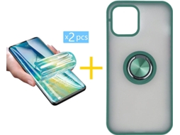 Capa + 2 Películas para iPhone 12 SKYHE Verde