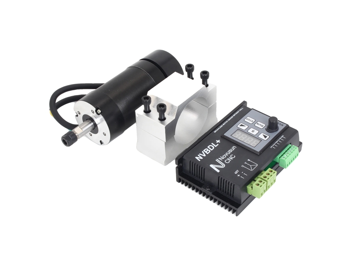 Conjunto De Router Cnc, Motor De Eixo Refrigerado A Ar Com Escova Dc, Sem Hall Oem