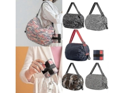 Bolsa de Compras Dobrável Grande, Ecológica e Reutilizável, para Armazenamento no Ombro. GOKOCO