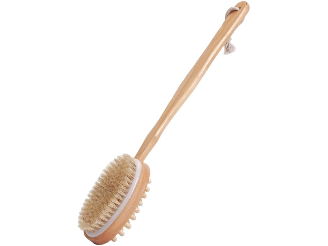 Escova De Banho Esfoliante Popetpop Para O Corpo, Escova Para As Costas Com Cabo Longo E Aplicador De Loção Integrado