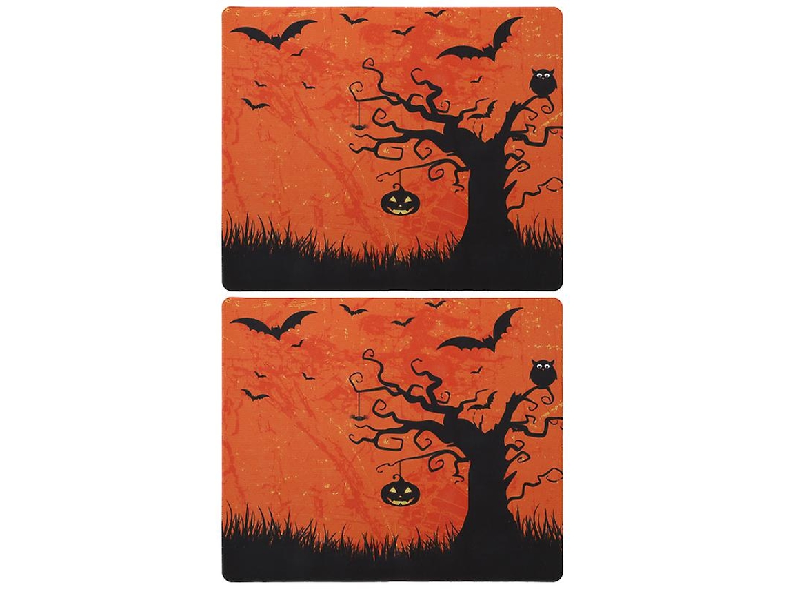 2 Peças de Tapete de Computador para Decorações de Halloween ALLINLESS