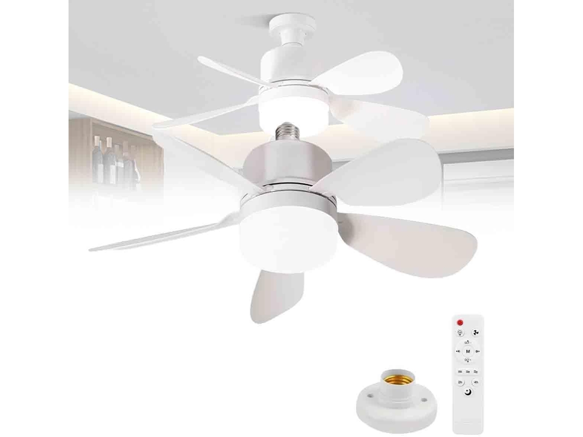 Ventilador De Teto Com Controle Remoto E Luz, 52cm, Plugue Função