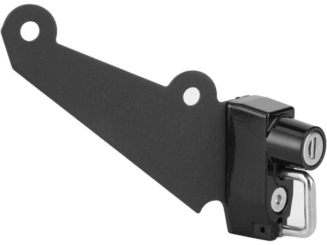 Wakects Kit De Verrouillage Casque Moto Em Alliage Alumínio Com 2 Clés, Suporte Pédale Passager Arrière 4,5