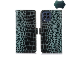 Capa De Celular Em Couro De Crocodilo Com Camada Superior De Couro Bovino Para Samsung Galaxy M53 5g