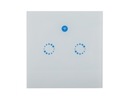 Painel de interruptores inteligentes Wi-Fi de 1 a 3 vias com controle por toque (especificações Reino Unido/UE, controle de parede e operação remota)