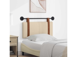 Vidaxl Cabeceira Suspensa Creme Pu Antigo
