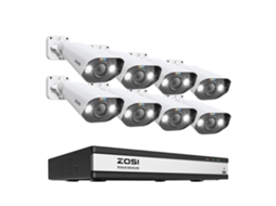Sistema De Câmera De Segurança, Resolução De 8mp, Visão Noturna Inteligente, 16ch 5mp E 8 Câmeras, 4t