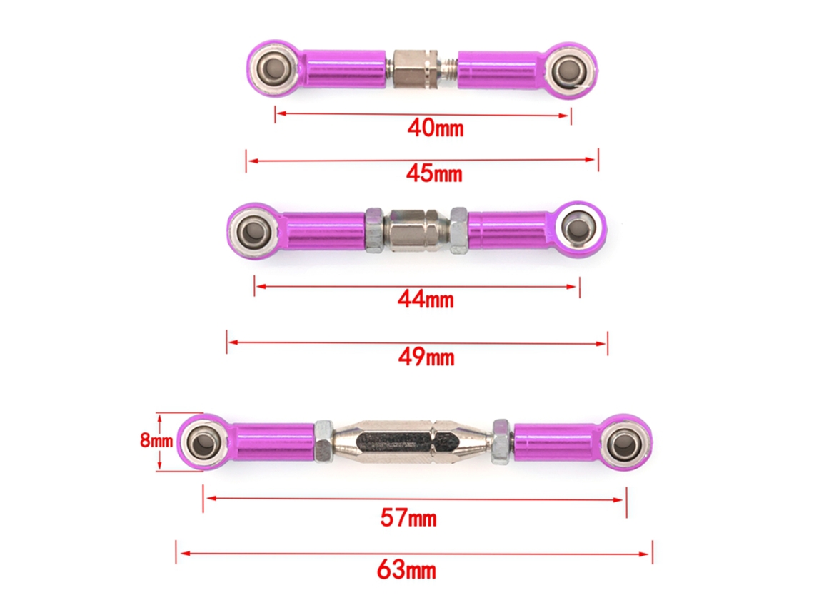 Mali vara de Tração de Alumínio para Carro Rc Wltoys 1/14 144001 Peças de Upgrade Acessórios