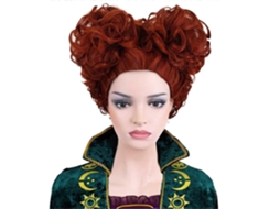 Peruca Castanho avermelhada para Mulheres, Peruca Ruiva, Perucas Curtas Cacheadas, Perucas Castanho avermelhadas para Mulheres. TAISHENGDA