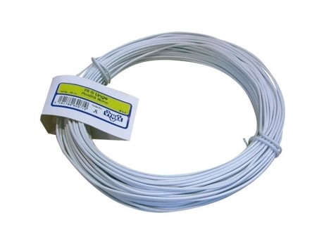 Corda De Roupa Em Plástico D 2.2 Cm 15 M Branco Vynex
