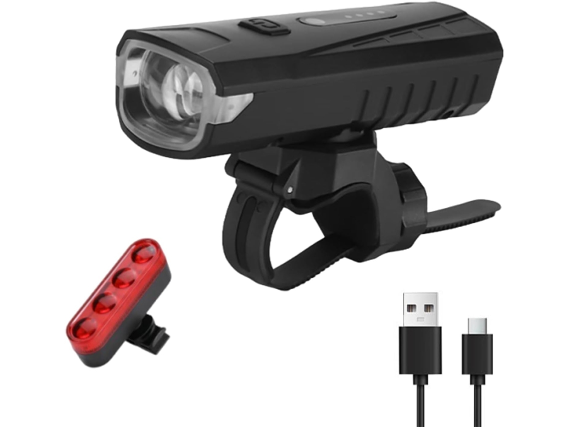 Conjunto De Farol Dianteiro E Lanterna Traseira Com 5 Modos,