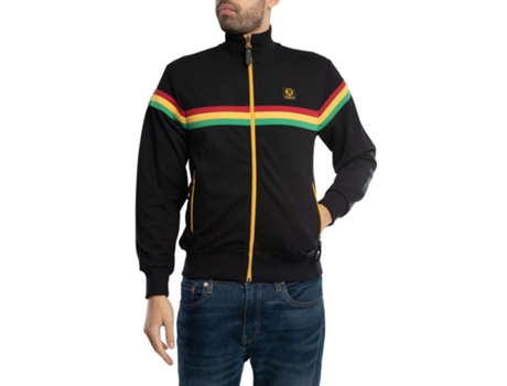 Casaco Retro De Homem Para Fitness Trojan Riscas Preto (m)