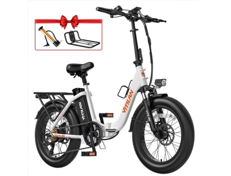 Bicicleta Elã©trica Vitilan U3 Para Adulto, Roda 20, 750 W, 48 V, 13 Ah, 7 Velocidades.