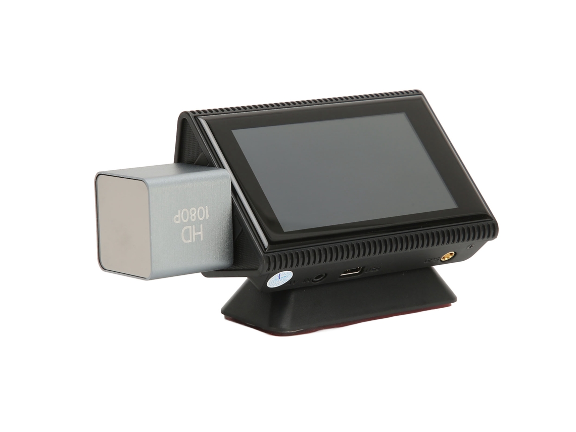 Câmera de Carro Dvr Mini 1080p Lentes Duas Tela Tática Visão Noturna Comandos de Voz