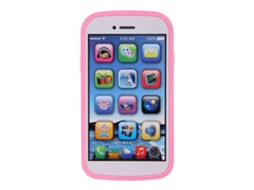 Primerox telefone Educativo Infantil para Aprendizagem de Inglês e Música Brinquedo de Desenvolvimento Infantil Rosa