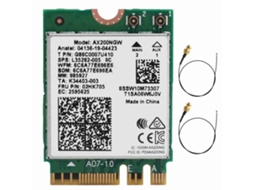 Placa De Rede Sem Fio Ax200ngw Wifi6 M.2, Bluetooth 5.1, Dual-band 5g Com Antena.