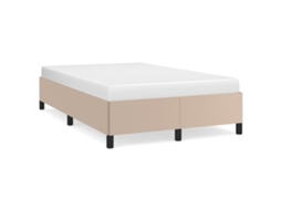 Bed Frame, Bed Frames Vidaxl Marrom Couro Artificial (120 X 200 Cm)