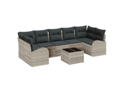 Maison Exclusive - Conjunto De Sofá De Jardim Cinzento-claro 55 X 55 X 37 Cm