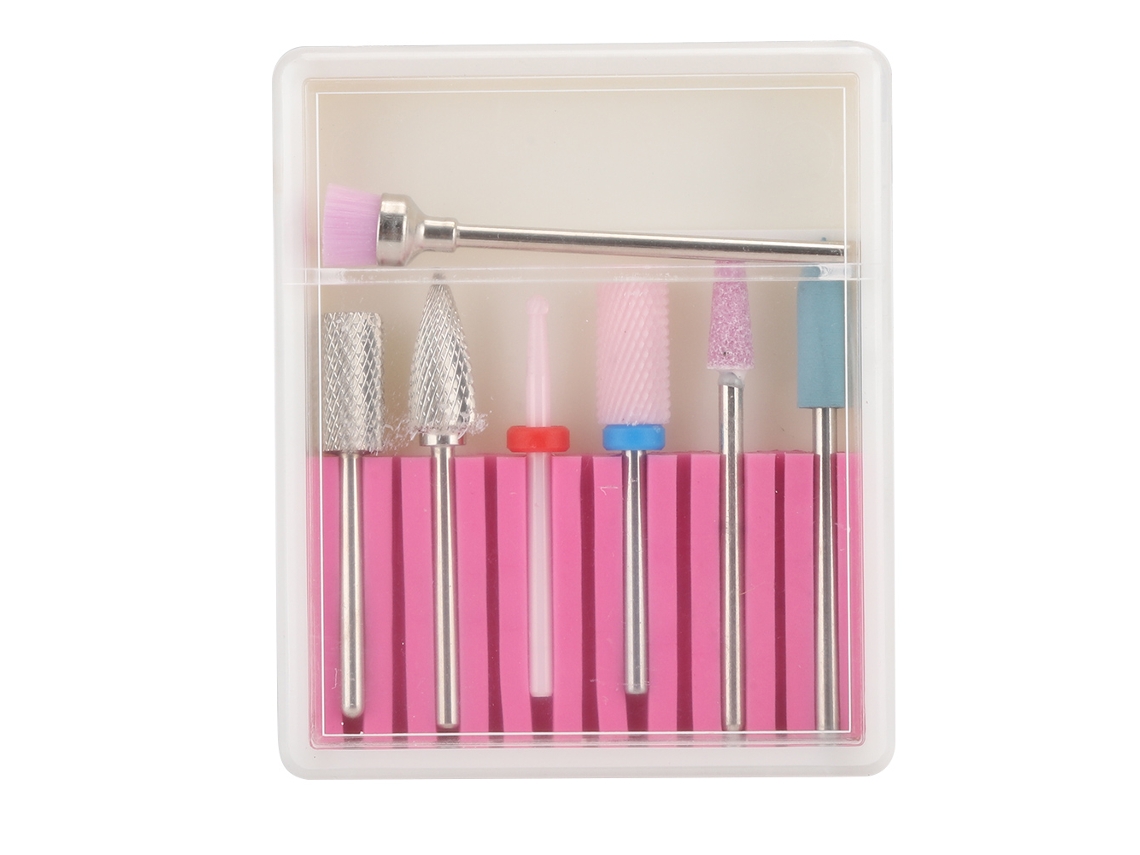 Kit De Pontas Para Lixadeira De Unhas Com 7 Peças - Remoção De Pele Morta, Polimento E Lixamento Gh-07