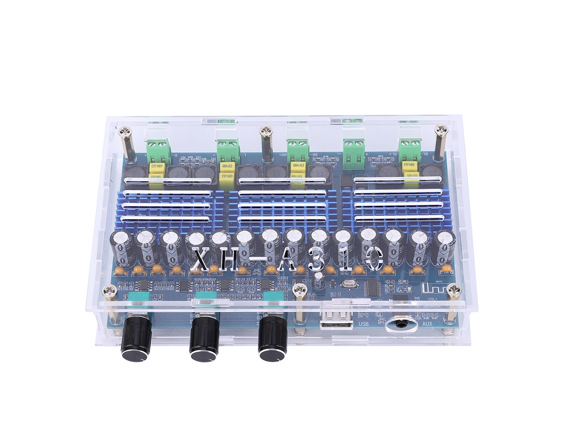 Veloriskku-placa Amplificador Digital 4 Canales Doble Estéreo Xh A310 Con Bluetooth Tpa3116d2