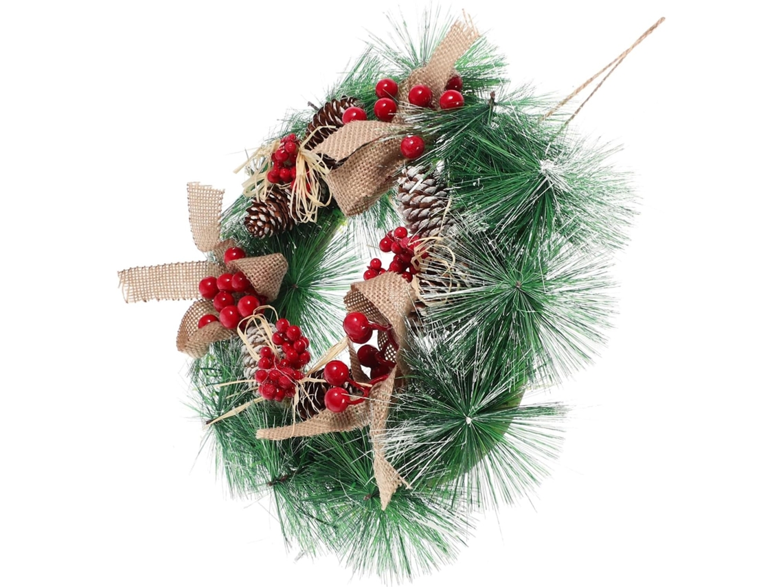 Guirlanda Decorativa De Natal, Artificial, Com Pinhas E Variante 3035