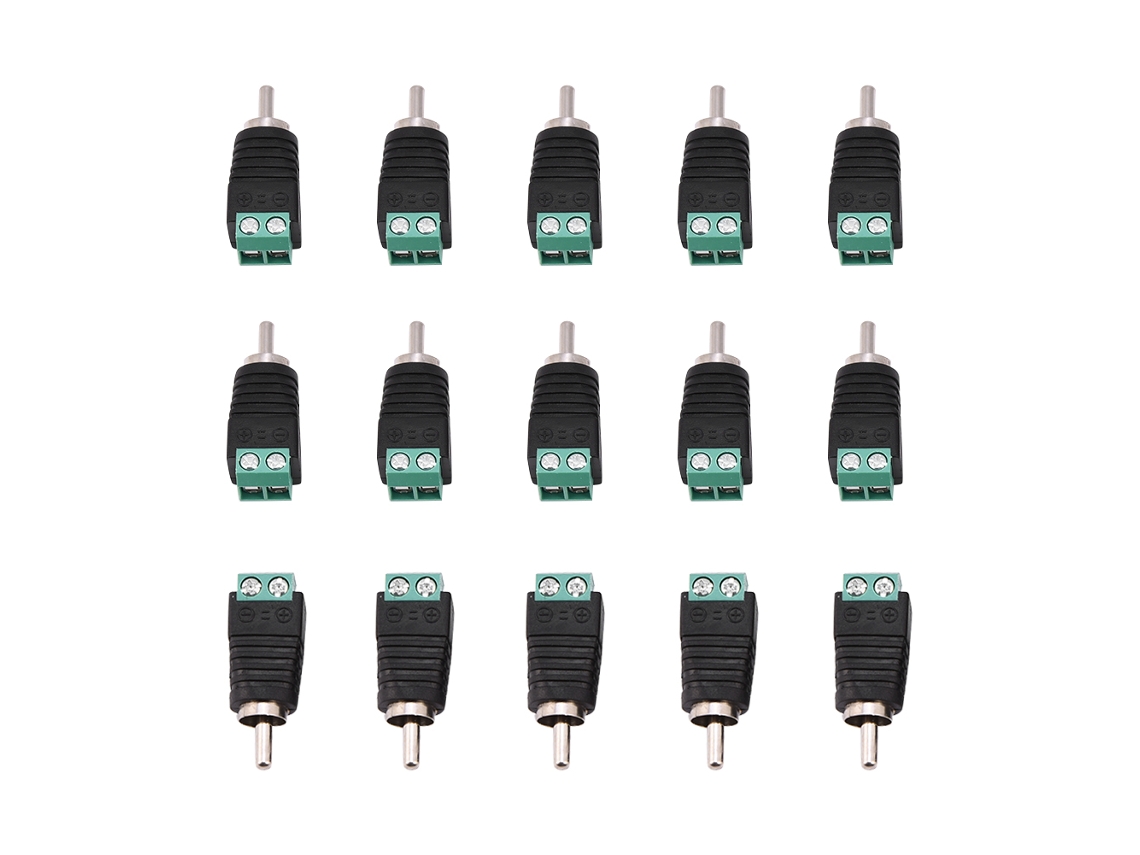 5 pares de conectores XLR macho e fêmea de 3 pinos para microfone CHABERLU