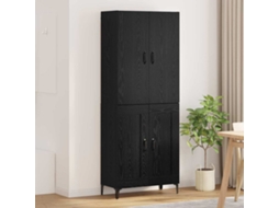 Vidaxl Buffê Carvalho Preto 69,5 X 34 X 180 Cm Derivados De Madeira