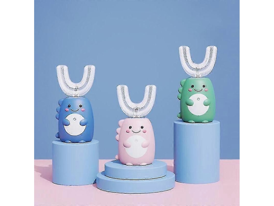 Escova De Dentes Elétrica Infantil Crianças Dispositivo De Limpeza Oral Automático Usb Carregamento Sonic Bonito Dinossauro Em Forma De U Cuidado